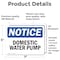 Signmission Domestic Water Pump, 7 in W x Rectangle, Vinyl Decal OS-2PACK-NS-D-57-L-11450 - alternate 4